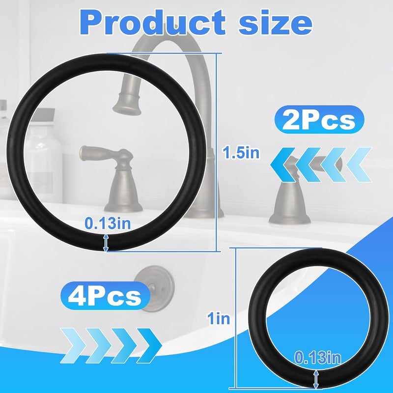 Fospectra 96778 O-Ring Kit for Moen Kitchen Faucets - Faucet O-Rings Replacement Kit, Durable Rubber Seals, Leak-Proof Design, Compatible with Moen 7400 Series & Other Models (2-Set) - Image 2